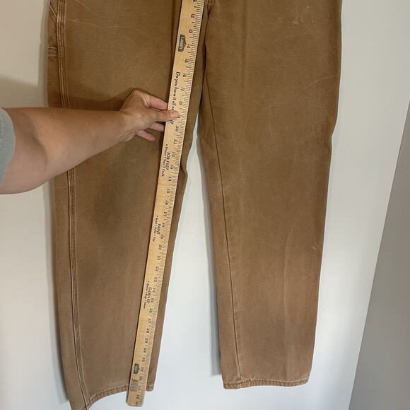 Dickies Pants Men's 36x34‎ Brown Relaxed Fit Heavyweight Duck Carpenter Utility - Picture 3 of 8